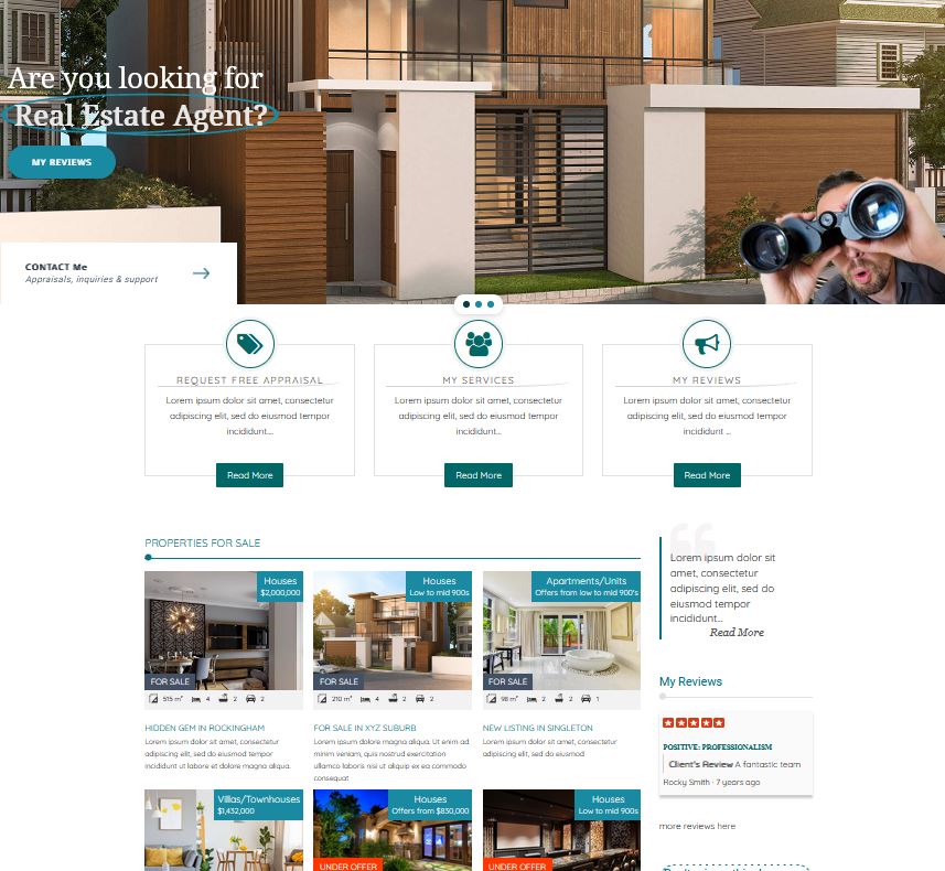 Real Estate Websites - for your marketing on Internet